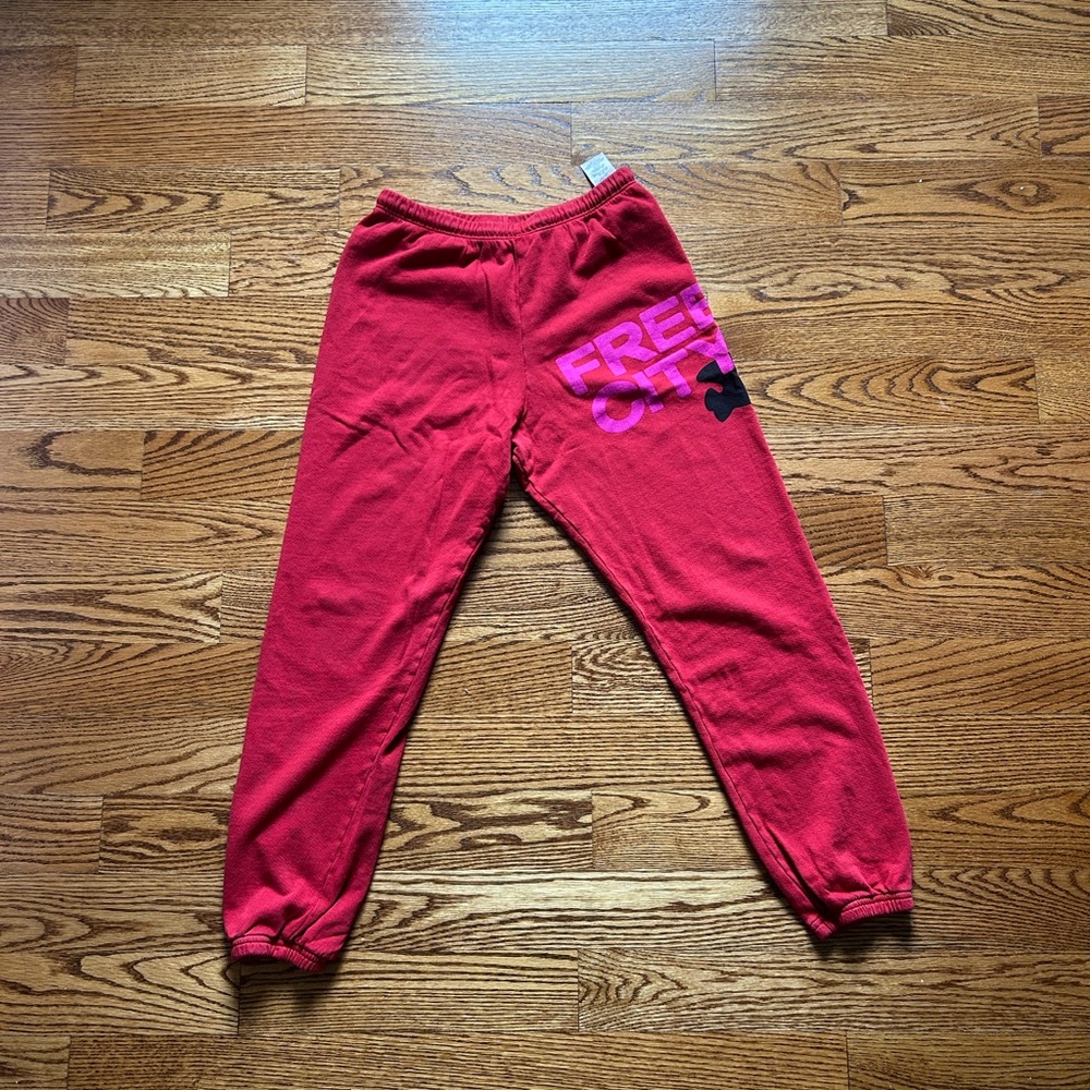 Freecity Red Track Pants
